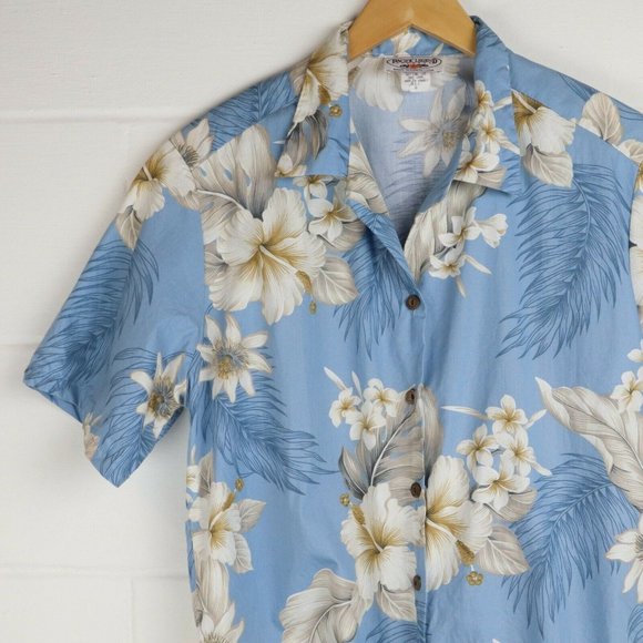 Pacific Legends Other - Pacific Legends Hibiscus Hawaiian Shirt Mens Size S Top Floral Button Down Small